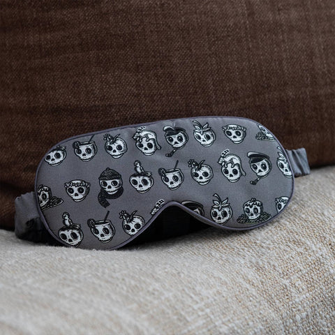 100% Silk "Skelly" Sleep Mask